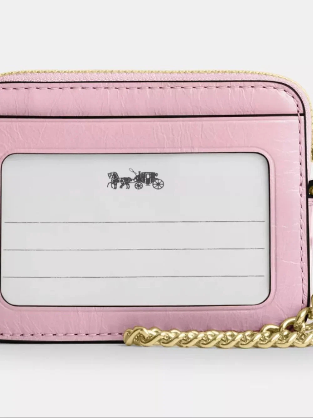 NWT Coach Zip Card Case With Quilting CEC51